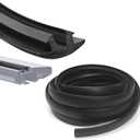 Rubber Strip for Car Roof Rack Crossbar, 0.87" Wide x 129" Long, Sealing Replacement Parts Used to Reduce Wind Resistance Noise Reduction Reducer Fit for Cross Bars Racks on Car Top