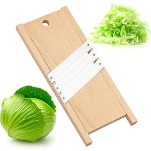 Wooden Cabbage Shredder for Coleslaw and Sauerkraut (12.9x5.9 in) - Cabbage Grater for Coleslaw and Sauerkraut - Slaw Slicer Cutter Maker