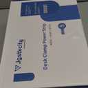 Jgstkcity Desk Clamp Power Strip,20W Fast Charging Station,Surge Protector Nightstand Edge Mount,1875W Extension Cord with Multiple Outlets,2 USB-C,2 USB-A,for Home Office (Black, 2PCS-6 FT)