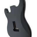 Unfinished Handcrafted Guitar Body Alder Wood Electric Guitar Body Guitar Barrel Replacement Parts for ST Style Guitars DIY Parts S-S-S pickupslic Black Glossy.