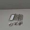 Luxbaro 3 Pack Self Closing Door Hinges, 4 Inch Spring Loaded Door Hinges, Adjustable Tension for Garage, Front Door, Back Door, for Left and Right Hand Door, 5/8'' Radius Corners, UL Listed