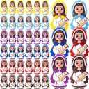 50 Pcs Mini Virgin Mary Figurines Mother Mary Holding Jesus Hide and Seek Figures for Sunday Easter Eggs Stuffers Baptism Gift (Multicolor)