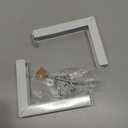 WALI Universal Projector Screen Ceiling Mount, Wall Hanging Mount L-Brackets, 6 inch Adjustable Extension with Hook Kit, Perfect Projector Screen Placement Hold up to 66 lbs (PSM001-W), White