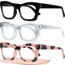 CCVOO Stylish Reading Glasses for Women, Eyeglasses, Blue Light Readers for Women, Computer Eye Glasses, Cheaters, +0.5