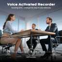 72GB Voice Activated Recorder - Tallkcoder Recording Device with AI-Intelligent Noise Reduction for Lectures Meetings, Dictaphone Digital Voice Recorder, Audio Recorder for Interviews, Class, MP3