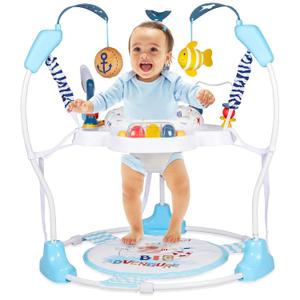 Baby Activity Center, Infant Jumpers and Bouncers with Music, Lights, Infant Toys, 360Rotating Seat, 3 Adjustable Heights, Baby Play and Learning Center for 6+ Months