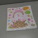 5 x Easter Window Clings Decorations for Glass Easter Window Stickers Decal Large Bunny Stickers Spring Wall Window Decor