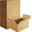 10 x Famagic Small Shipping Boxes 10x7x5 Inch 10 Pack Brown Box Corrugated Cardboard Boxes for Packaging Small Business, Mailing Boxes for Shipping