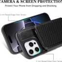 GUERNICA for iPhone 15 Pro Max (6.7") Wallet Case with Card Holder, RFID Blocking for Women Men, Kickstand Shockproof Phone Case for Apple 15 Pro Max, A - Black