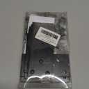 4 Pcs Flat Straight Mending Metal Plate 1-15/16" x 5", Heavy Duty Black Straight Bracket, Repair Joining Fixing Brace for Wooden Furniture6 Holes with 2 Sizes Screws