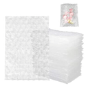200 Pack 4x8 Inch Bubble Cushion Wrap Bags for Shipping Packing Small Clear Bubble Out Pouches Double Walled Bubble Cushioning Bags for Moving Storage