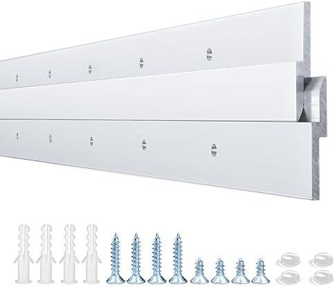 30'' French Cleat Hanger- French Cleat Picture Hanger- Heavy Duty Aluminum Mirror Hanger for Hanging Mirror, and Picture, Shelf, Headboard, Panel Whiteboard (1Pair, Supports 220 lbs )