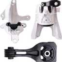 SHERXINBO Engine Motor Mount Compatible with Civic 2016-2021 1.5L L4 Automatic CVT Trans Turbocharged Replacement for A65136 A65129 A45006 50820TBCA01 50850TBCA81 50890TBAA82 (Honda)