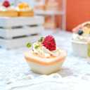 Zezzxu 100 x 2 oz Mini Dessert Cups with Spoons, Clear Reusable Small Square Bowl Tiny Party Serving Plastic Cups for Individual Appetizers, Trifle, Hors D'oeuvres, Shrimp Cocktail Cups