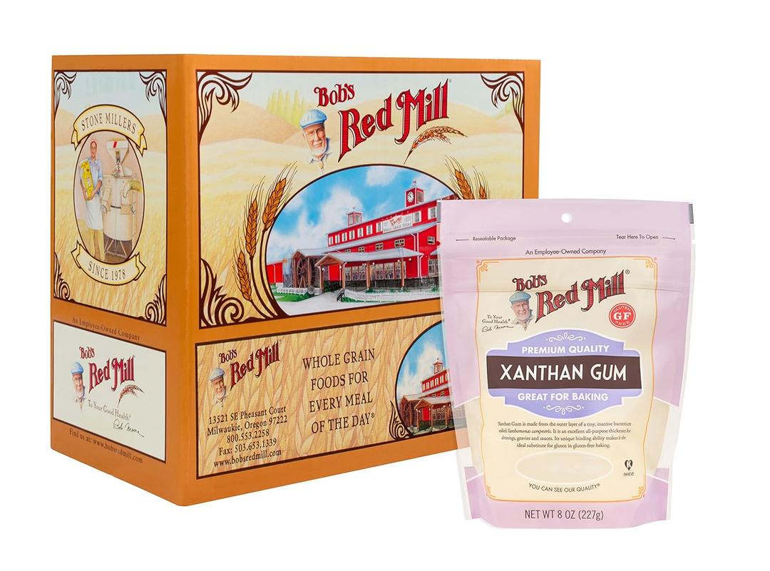 Bob's Red Mill Xanthan Gum, 8oz (Pack of 5) - Vegan, Keto Friendly, Kosher