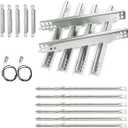 463276517 6-Burner Grill Replacement Parts for Charbroil Performance 6 Burner 463244819 463277918, 5 Burner 463347519, 4 Burner 463342119, G470-5200-W1 Burner, 470-0004-W1A Heat Plate, Crossover Tube