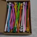 24 Pieces Fun Animal Pens for Kids Cute Cartoon Gel Ink Fun Novelty Pens Bulk Birthdays Gift for Kids Daughter Girls Students Classroom Friends Black Ink Back to School Present(Animal Style)