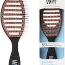 Wet Brush Ceramic Speed Dry Hair Brush, Black - Vented Design & Soft HeatFlex Bristles for Blow-Dry Safe Styling - Ergonomic Handle for Pain-Free Detangling - Hair Accessories for All Hair Types