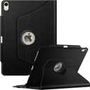 Fintie Rotating Case for iPad Air 13-inch M4/M3/M2 (2026/2025/2024) - 360 Degree Swiveling Protective Stand Cover with Pencil Holder, Auto Wake/Sleep, Black