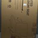 HOPERAN Dual-Sided Heated Stadium Seats for Bleachers with Back Support, 20000mAh Power Bank Included Stadium Chair, 3 Levels Heating Stadium Seating for Bleachers Seat with Backrest (25", Black-2pc)