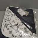 HonestBaby Hand-Quilted Baby Blanket Reversible 100% Organic Cotton for Infant Boys, Girls, Tossed Skulls/Black, One Size