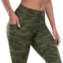 LZYVOO Leggings with Pockets for Women, 6 Packs Soft High Waisted Tummy Control Workout Yoga Pants (L)