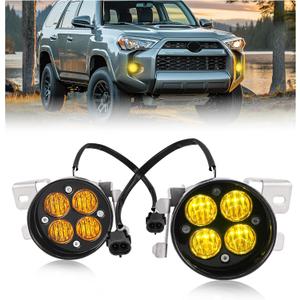 HECASA LED Fog Lights Pair Compatible with 2012-2023 Toyota Tacoma & 10-22 4Runner & 14-22 Tundra Fog Lamps (Left&Right)