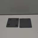 24 Pieces Slate Drink Coasters, GOH DODD 4 Inch Black Coasters Stone Coaster Set, Laser Engraving Blanks with Anti-Scratch Bottom for Home Office Kitchen Housewarming Gifts Wedding Party, Square