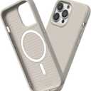 RhinoShield Solid Suit Case Compatible with Magsafe for [iPhone 13 Pro Max] | Shock Absorbent Slim Design Protective Cover with Premium Matte Finish 3.5M / 11ft Drop Protection - Shell Beige