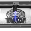 IWECOLOR Laser Engraver Machine 10W Output Power, 72W DIY Laser Engraving Machine 0.06mm High Precision Laser Cutter and Engraver for Wood and Metal, Paper, Acrylic, Glass, Leather etc, 14.9" x 14.9"
