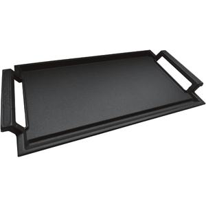COVERCOOK Griddle Pan, Cast Iron Grill Hot Plate, Rectangular Grill with Flat Surface for Electric Stove Top and Induction Cooktop,16.7 x 9.1in