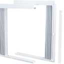 LBG Products Window Air Conditioner Side Panel and Frame Set,AC Accordion Filler Kit,Fits Most 8000BTU Window Air Conditioners,AC Side Panels Frame Kit