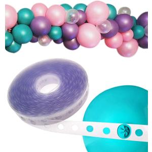 Balloon Strip Tape 50Ft Long to Make Arch Garland Steamer for Birthday Wedding Baby shower Party Decorations