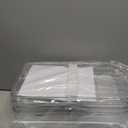 Delamu 2-Tier Multi-Purpose Bathroom Under Sink Organizers and Storage, Stackable Kitchen Pantry Organization, Pull Out Medicine Cabinet Organizer with Movable Dividers, White, 2 Pack