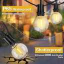 ZJOJO 100FT Solar Lights Outdoor Wateroproof, Solar String Lights with with Remote USB Port 32 LED Shatterproof,Dimmable Outdoor Lights Long Last for Garden,Patio, Backyard, Camping Christmas Light