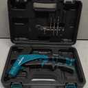 LIBRATON Professional Heavy Duty Rivet Gun, One-Handed Pop Rivet Gun Set, Robust Riveter with Shaft Container, Manual Riveting Tool, Tool-Free Interchangeable Heads, for Metal, Wood and Plastic