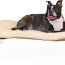 K&H Pet Products Dog Cot Pad (Cot Sold Separately), Pillow-Top Comfort Bed for K&H Medium Elevated Dog Beds, Soft & Fluffy, Secure Fit Straps, Machine Washable, Portable - Medium 32 x 25in Tan Fleece