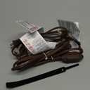 PLUGTUL Indoor Extension Cord 3 FT, 2 Prong Brown Extension Cord, 3 Polarized Outlets with Safety Cap Protect for Home Office, 16/2 SPT-2 ETL Listed, 3 Pack