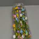 Giegxin 12 Pack 15.7 Inch Artificial Easter Flower Decorations Easter Egg Picks Colored Winter Jasmine Decorative Spring Floral Stems Flower Centerpieces for Table Home Decor(Easter Egg) 