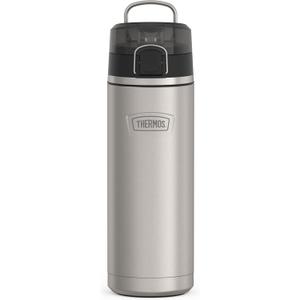 THERMOS ICON SERIES, Stainless Steel Water Bottle with Spout - 24 Ounce, Matte Stainless Steel - Vacuum Insulated Water Bottle with Lid