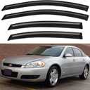 Window Visors Rain Guards for 2006-2013 Chevy Impala, Out-Channel Window Vent Wind Deflectors Visors Shades for 2014-2016 Impala Limited
