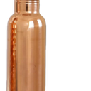 Set of 1 (Plain and Hammered) Copper Water Bottle with Chug Lid and Carry Handle, Reusable, BPA Free, Dishwasher Safe, Perfect for Travel, School, Outdoors, and Gym | 600 Ml (20.28 US Fl Oz)