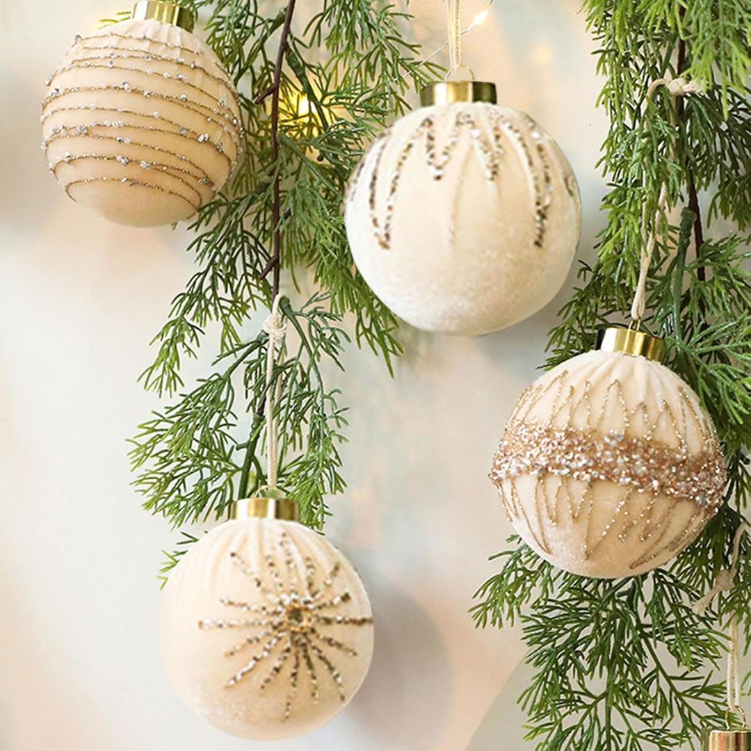 Christmas Balls, Christmas Tree Ornaments, Wooden, Unfinished, Multicolor Appearance, Quality Material, for Pendant, Gifts