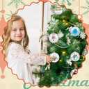 Sratte 24 Pcs Christmas Fillable Ornaments Ball Clear Plastic Ornaments DIY Craft Ball for Christmas Wedding Xmas Holiday Party Tree Decor Home(Clear,2.36 Inch)