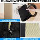 Dog Mat for Back Seat Extender for Dogs,Dog Bed for Car,Pet Cover for Hammock for Car,Hard Bottom Car Seat Cover for Dogs (Black, for Truck)