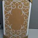 gasaré, Extra Thick Cork Board for Walls, Bulletin Board, Pin Board, Decorative, Solid Frame, Install Horizontal or Vertical, for Home and Office, Push Pins Included, 23 x 12 Inches, White