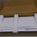 DOLLAR BOSS Glass Desk Whiteboard Small Dry Erase Board Desktop White Board with Storage Drawer Computer Keyboard Stand Desk Organizer Office Accessories Back to School Supplies with 4 Markers, White