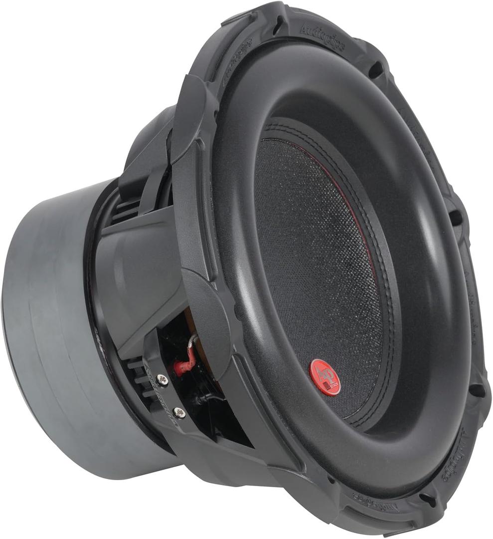 Audiopipe 12" Triple Stack Composite Cone Subwoofer (TXX-BDC-III-12), Superior Performance, 1800W, 3 Magnets, BASV Voice Coil, Aluminum Basket, Multi-Connect, Non-Press Paper Cone, 2 x 4 Ohms (12 Inch)