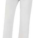GRAPENT Pants for Women Trendy Womens Jeans Stretchy Womens Straight Leg Jeans High Waisted High Rise for Women Pants Trendy Color Cream White Size 4 Size 6