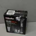 Mueller Multistick 5-in-1 Immersion Blender Handheld, 12 Speed Hand Mixer - Turbo Boost, Heaviest Duty Copper Motor, Titanium Blades Hand Blender, Milk Frother Wand, Whisk, Beaker, Chopper, Grey